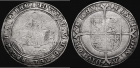 Crown Edward VI 1553 with 3 over 2 in date, therefore a 'flat-topped' 3, and E of EDWARDVS struck over a reversed E, mintmark Tun, Reverse die alignme...