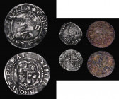 Halfgroat Charles I Group C, Third Bust, MA for MAG in obverse legend, Reverse : Oval garnished shield S.2826, Brooker 665, North 2252, mintmark Plume...