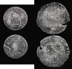 Shilling Charles II Hammered Coinage - Third Issue S.3322 mintmark Crown, 5.76 grammes, VG the reverse slightly better with a large edge crack at 4 o'...