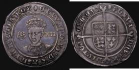 Shilling Edward VI Fine Silver Issue S.2482 mintmark Tun, 6.25 grammes, NVF the obverse cleaned and retoned and with some graffiti

Estimate: GBP 70...