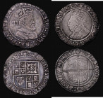 Shillings (2) Elizabeth I Sixth issue Bust 3B S.2577 mintmark A, 6.23 grammes, Fine with a little flan stress, the legends bold and struck on a full r...