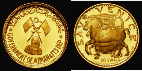 Ajman - United Arab Emirates 50 Riyals Gold undated (1971) Save Venice KM#39 FDC or very near so with the odd tiny nick

Estimate: GBP 500 - 700