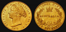 Australia Sovereign 1870 Sydney Branch Mint Marsh 375 GVF, all Sydney Branch Mint Sovereigns hard to find in grades above VF

Estimate: GBP 550 - 65...
