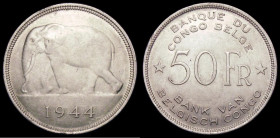 Belgian Congo 50 Francs 1944 KM#27 AU/GEF with a few small rim nicks

Estimate: GBP 50 - 100