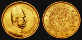 Egypt 100 Piastres Gold AH1340 (1922) KM#341 GEF/AU and lustrous

Estimate: GBP 460 - 550