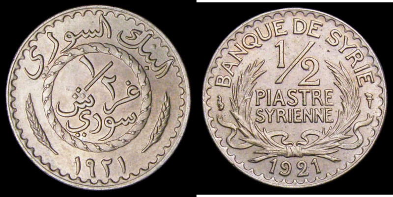 Syria Half Piastre 1921 KM#68 Choice UNC and lustrous

Estimate: GBP 25 - 50