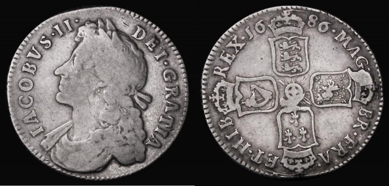 Shilling 1686 ESC 1070, Bull 765 VG/Fine

Estimate: GBP 90 - 120