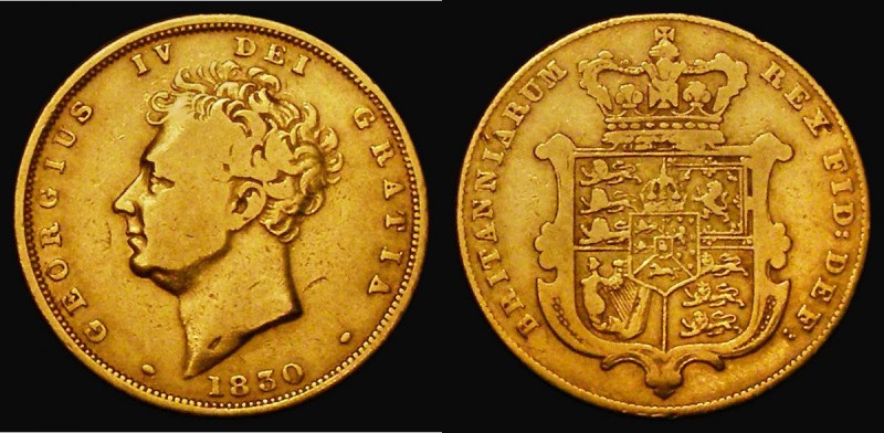 Sovereign 1830 Marsh 15, S.3801 VG or better

Estimate: GBP 450 - 550