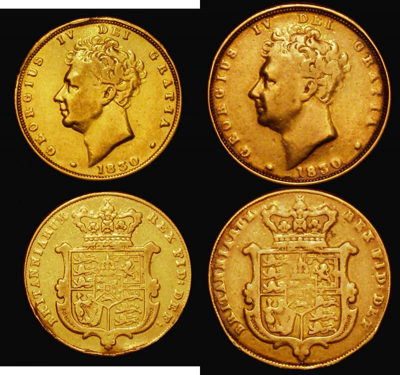 Sovereigns 1830 Marsh 15, S.3801 (2) both VG to Fine and Ex-Jewellery

Estimat...