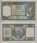 Afghanistan: 100 Afghanis SH1318 (1939), P.26a, still nice with a few small margin splits and several folds, Condition: F+.
 [taxed under margin syst...