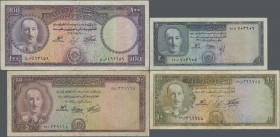 Afghanistan: Set with 11 banknotes of the SH 1327-1336 (1948-1957) ”King Muhammad Zahir” Issue, comprising 5x 2 Afghanis P.28 (VF to XF), 5 Afghanis P...