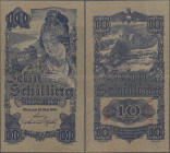 Austria: Set with 14 banknotes 10 Schilling 1945, P.114 in VF to aUNC condition. Nice set! (14 pcs.)
 [plus 7 % import fees]