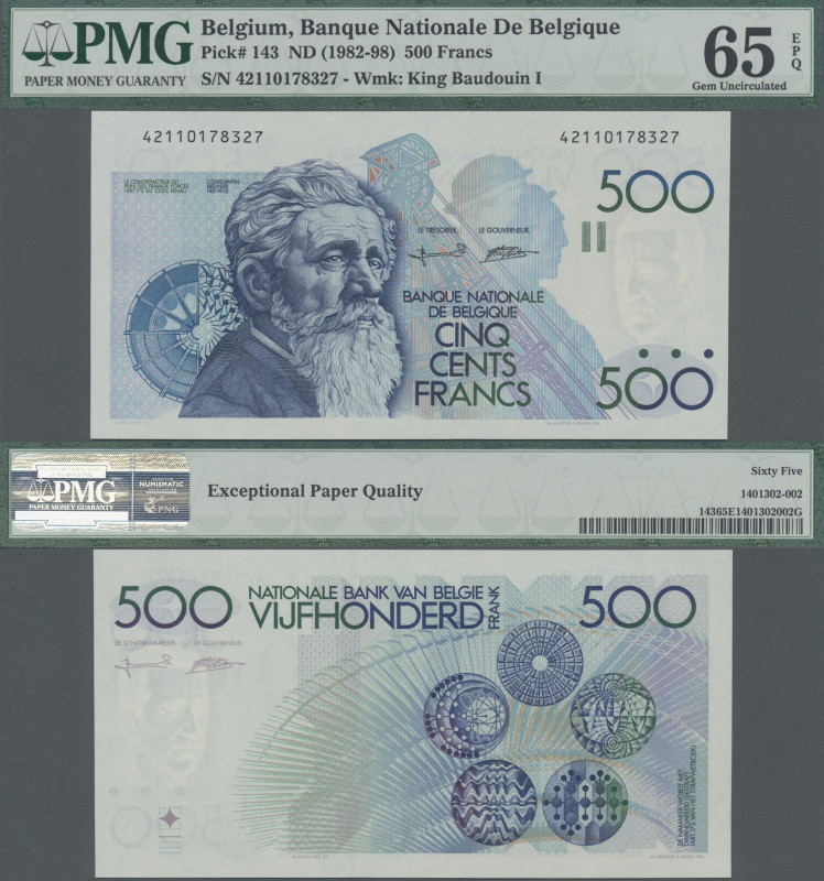Belgium: Banque Nationale de Belgique 500 Francs ND(1982-98), P.143, PMG graded ...