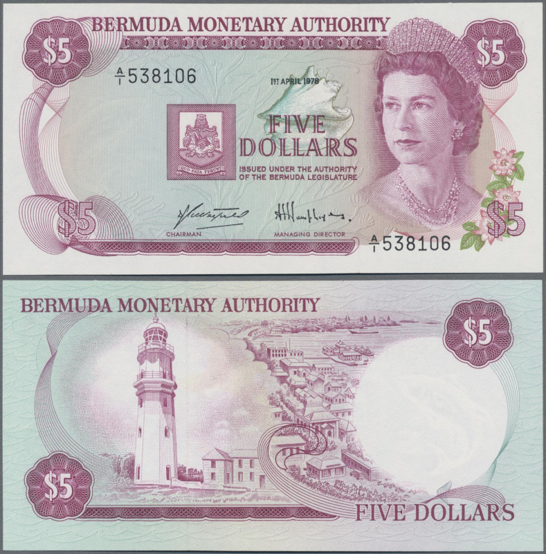 Bermuda: Bermuda Monetary Authority 5 Dollars 1st April 1978, P.29b in perfect U...