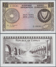 Cyprus: 1 Pound 1961 P. 39a, light center fold otherwise perfect, condition: XF.
 [taxed under margin system]