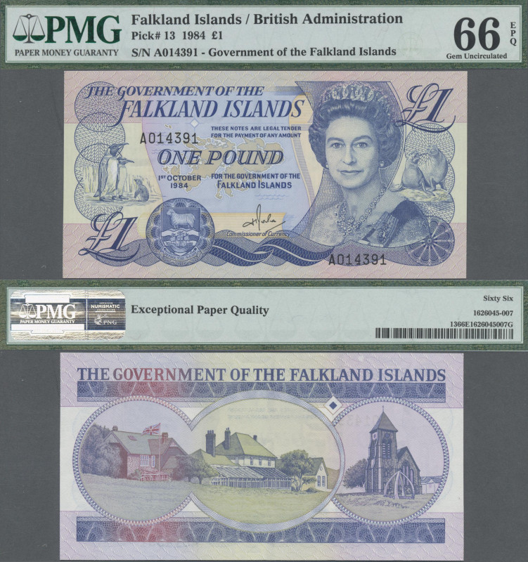 Falkland Islands: The Government of the Falkland Islands 1 Pound 1984, P.13, PMG...