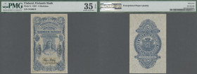 Finland: Finlands Bank 5 Markkaa 1897, P.2a with signatures: Clas von Collan / Ahlfors, great original shape and PMG graded 35 Choice Very Fine EPQ.
...
