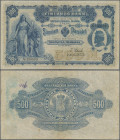 Finland: Finlands Bank 500 Markkaa 1898, P.8c with signatures: Stenius / Landtman, highest denomination and very popular banknote, great original shap...