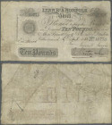 Great Britain: Lynn Rs. & Norfolk Bank 10 Pounds 1883, used with folds and creases, stained paper, pinholes, no repairs, more seldom seen issue.
 [ta...