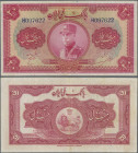 Iran: Bank Melli Iran 20 Rials SH1313 (1934), both signatures in Farsi, P.26b, some folds in about F condition.
 [taxed under margin system]