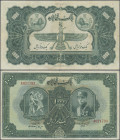 Iran: Bank Melli Iran 1000 Rials SH 1313 (1934), P.30a, extraordinary rare banknote with tiny pinholes and a few folds and creases in the paper, Condi...