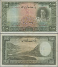 Iran: Bank Melli Iran, 1000 Rials ND(1944), P.46, repaired, still nice with larger border tears and tears at center, Condition: F-.
 [taxed under mar...