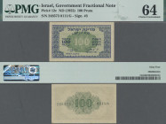 Israel: Israel Government 100 Pruta ND(1952), P.12c, PMG graded 64 Choice Uncirculated.
 [plus 7 % import fees]