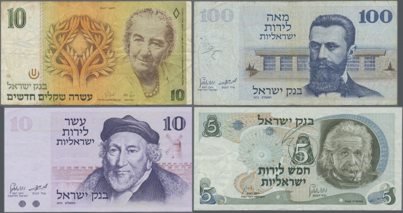 Israel: Very nice lot with 36 banknotes Bank of Israel 1968-1987 series, compris...