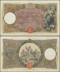 Italy: 500 Lire 1935 P. 51c, nice original colors note, crispness in paper, not washed or pressed, one 1,5cm border tear at right, no repairs, no hole...