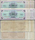 Italy: set of 16 notes Allied Military Currency 100 Lire 1943A P. M21 in conditions: 5x XF+ to aUNC, 4x XF and 7x F+ to VF, nice set. (16 pcs)
 [plus...