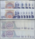Italy: set of 11 pcs 1000 Lire ”Verdi” 1962/63/64/65/66/68 P. 96, all notes pressed but still strong paper and original colors, no holes or tears, man...