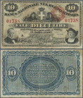 Italy: Banca Nazionale Nel Regno D'Italia 10 Lire 1866 P. S736, used with folds and creases, minor border tears, nice colors and no repairs, condition...