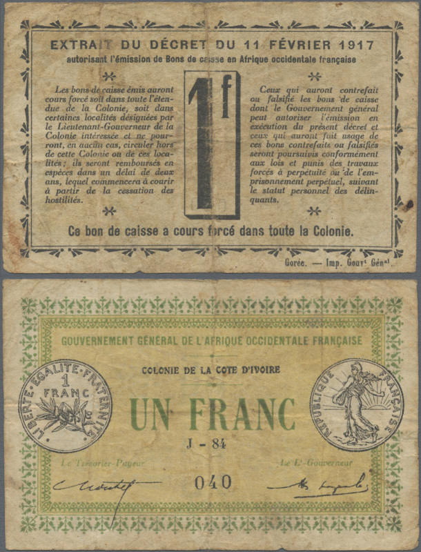 Ivory Coast: Gouvernement Général de l'Afrique Occidentale Française - Colonie d...