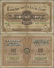 Latvia: Latvian Government Currency Note 25 Rubli 1919, ”Ser. B” and signatures: Purinsch & Vanagas, P.5d, tiny margin splits, small hole at center, s...