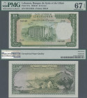 Lebanon: Banque de Syrie et du Liban 10 Livres Libanaises 1961, P.57a, PMG graded 67 EPQ. Very Rare in this condition!
 [plus 7 % import fees]
