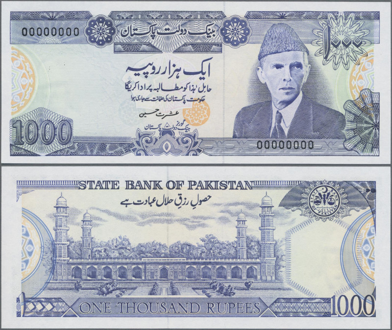 Pakistan: State Bank of Pakistan 1000 Rupees ND(1986-2006) SPECIMEN, signature: ...