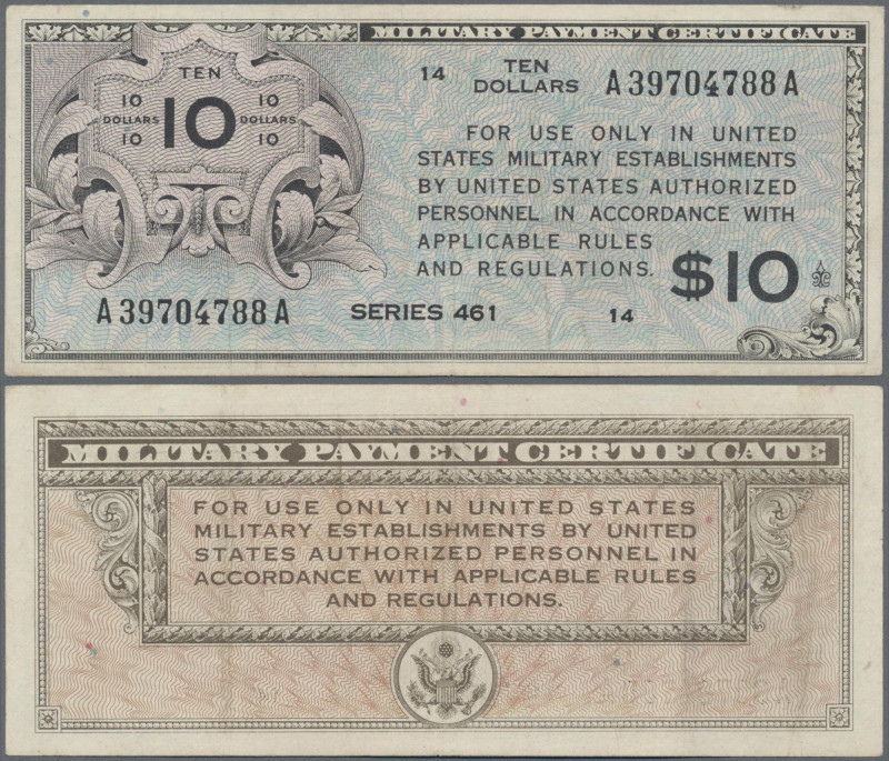 United States of America: Military Payment Certificate, series 461, ND(1946-47),...