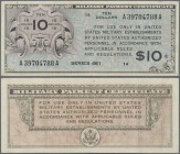 United States of America: Military Payment Certificate, series 461, ND(1946-47), 1st print, 10 Dollars, P.M7, optically very nice condition, slightly ...