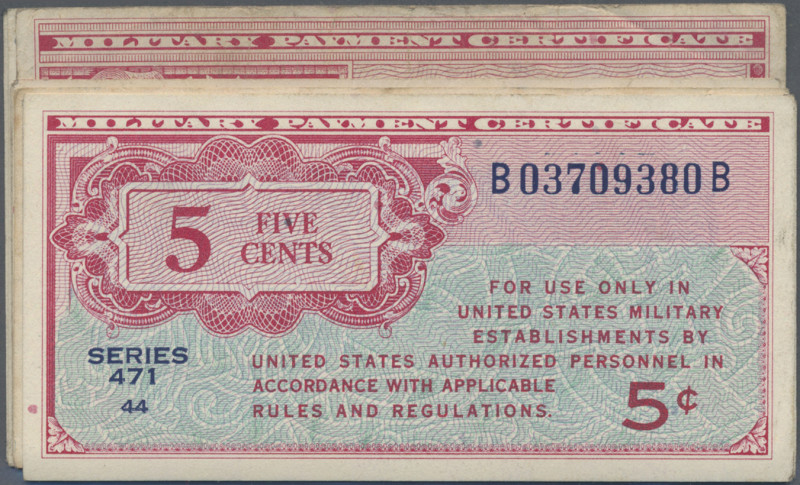 United States of America: Military Payment Certificates, series 471, ND(1947-48)...