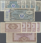 United States of America: Military Payment Certificates, series 472, ND(1948), 2nd print, set with 6 banknotes, comprising 2x 5 Cents (P.M15, UNC), 10...
