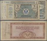 United States of America: Military Payment Certificates, series 472, ND(1948), 2nd print, set with 8 banknotes, comprising 5 Cents (P.M15, F), 2x 10 C...