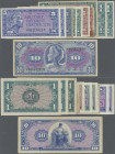 United States of America: Military Payment Certificates, series 611, ND(1964), 1st print, set with 11 banknotes, comprising 3x 5 Cents (P.M50, F-, XF,...