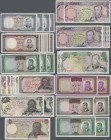 Iran: Bank Markazi Iran, nice collection with 117 banknotes with a large variety of different signature and watermark types, Condition: F to VF. Viewi...