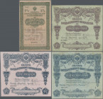 Russia: Album with 21 banknotes of the State Treasury Issues 1918 with 25 Rubles 1915 P.48 (VF), 2x 50 Rubles 1914 P.52 (F+/VF), 2x 50 Rubles 1915 P.5...