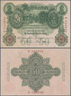 Deutschland - Deutsches Reich bis 1945: Lot mit 6 Banknoten 50 Mark 1906 – 1910, dabei 2x 50 Mark 1906 (Ro.25a,b, VF+, F), 50 Mark 1907 (Ro.29, F- mit...