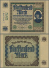 Deutschland - Deutsches Reich bis 1945: 5000 Mark vom 16. September 1922 – Münzmeister Spinelli – Ro.76, minimale Falte unten rechts, sonst einwandfre...