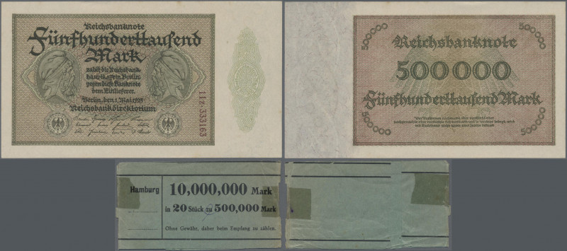 Deutschland - Deutsches Reich bis 1945: 500.000 Mark vom 01.05.1923, Ro.87g, 20 ...