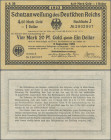 Deutschland - Deutsches Reich bis 1945: Schatzanweisung des Deutschen Reichs zu 4,20 Mark Gold = 1 Dollar 1923, KN 7-stellig, Ro.148b, hübsche Gebrauc...