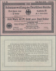 Deutschland - Deutsches Reich bis 1945: Schatzanweisung des Deutschen Reichs zu 8,40 Mark Gold = 2 Dollar 1923, KN 7-stellig und handschriftliche Unte...