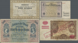 Deutschland - Deutsches Reich bis 1945: Riesige Sammlung deutscher Banknoten und Besatzungsausgaben in 13 Kobra-Alben mit mehreren tausend Banknoten, ...